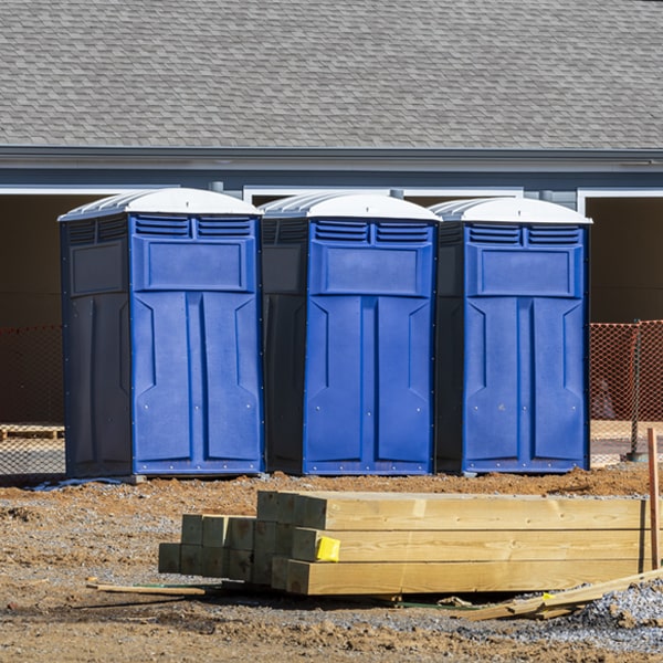 do you offer hand sanitizer dispensers inside the portable restrooms in Ronald